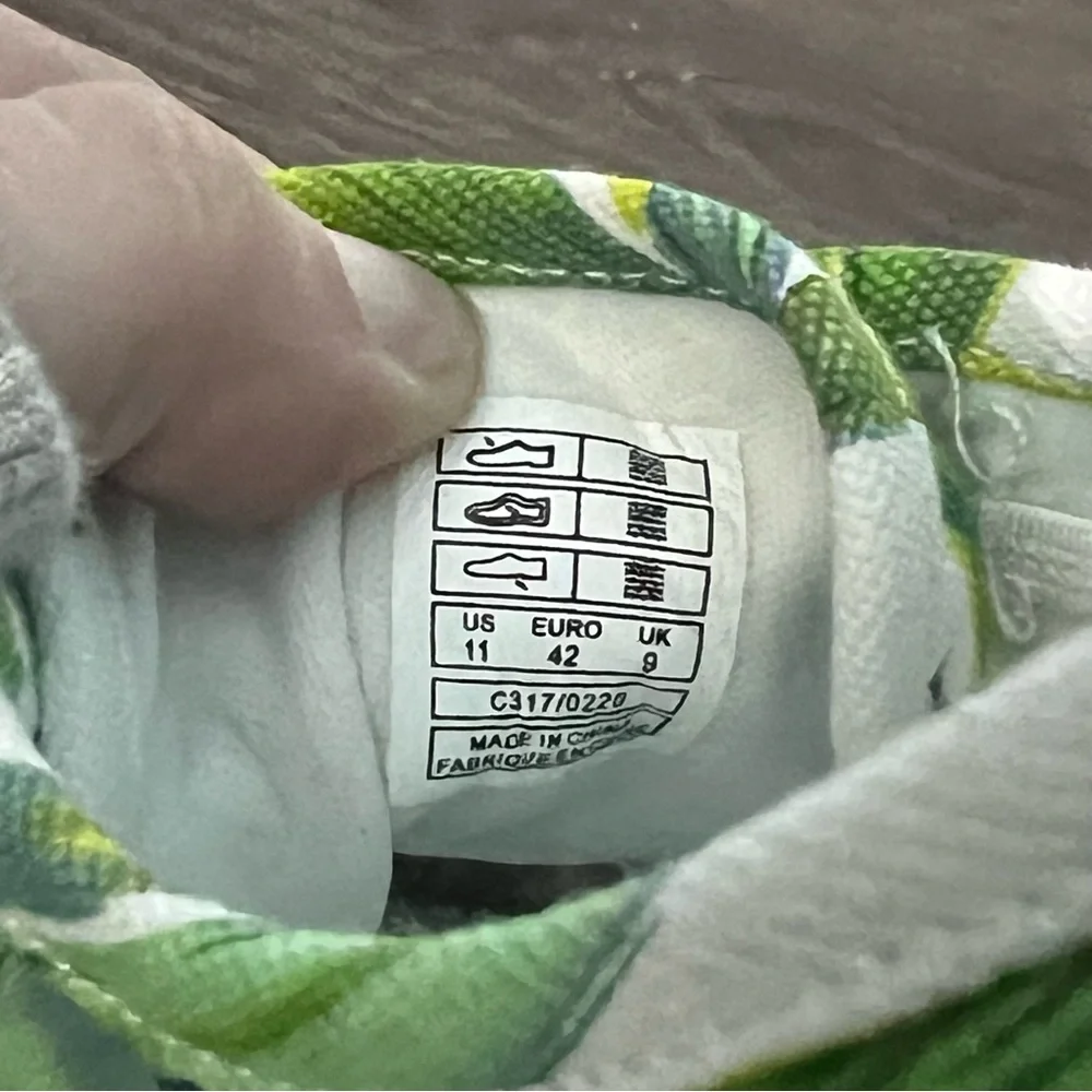 NWOT Rocket Dog Jazzin Green/White Palm Print Cotton Sneakers Size 11 - Picture 10 of 10